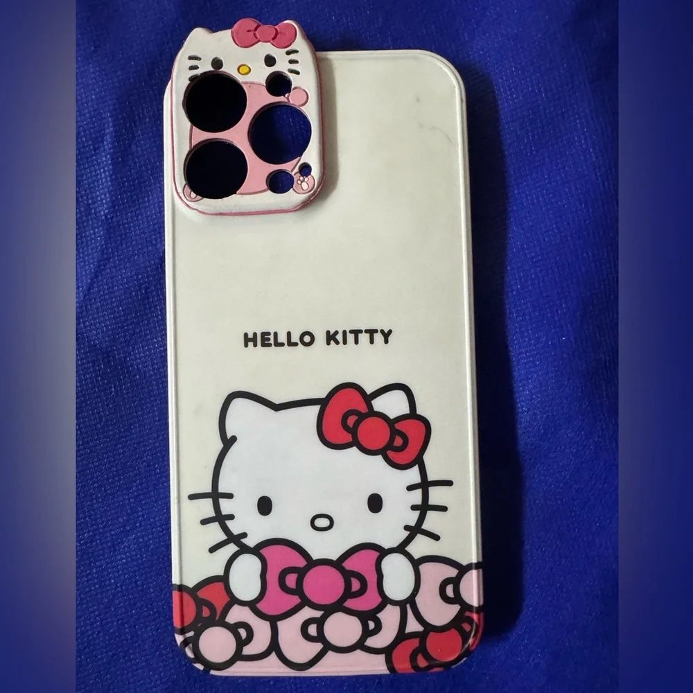 Hello Kitty Pink and White Phone Case - Pre-loved/EUC - so cute!